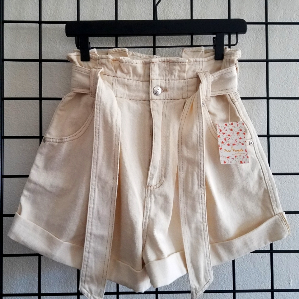 Free People Plume Paperbag Shorts XS